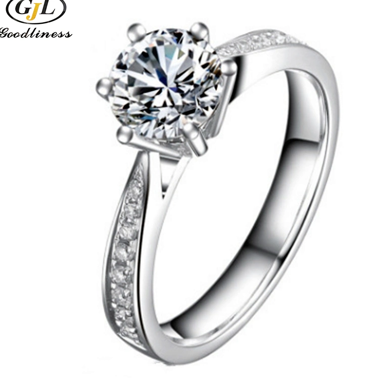 Fashion 925 Silver Jewelry Gemstone Diamon Wedding Engagement Rings